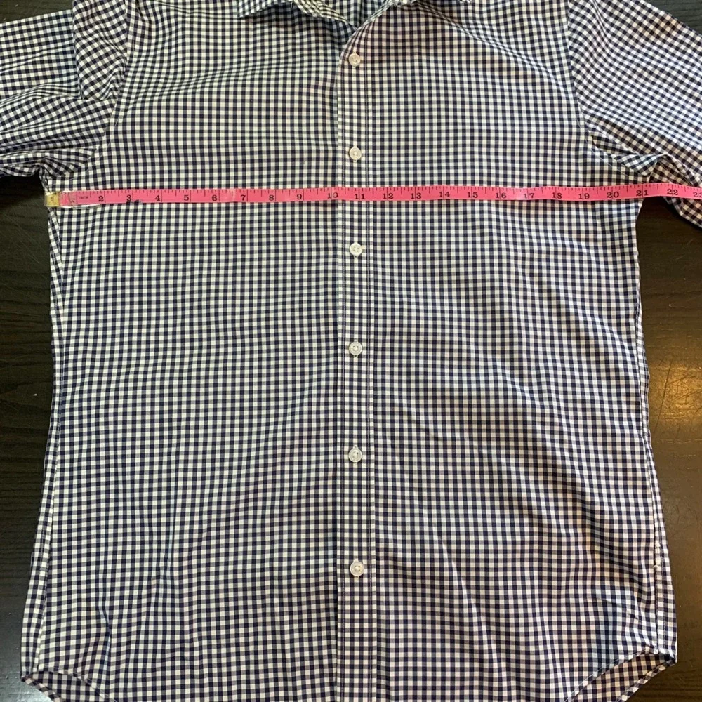 J. Crew Slim Fit Button Down Shirt Mens‎ Medium Gingham Check Long Sleeve Preppy